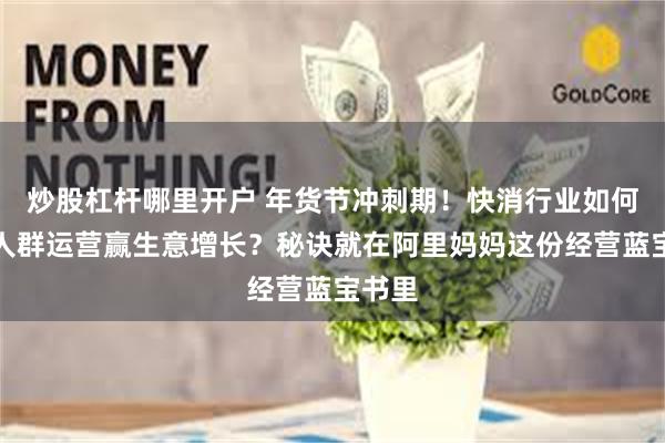 炒股杠杆哪里开户 年货节冲刺期！快消行业如何高效人群运营赢生意增长？秘诀就在阿里妈妈这份经营蓝宝书里