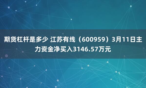 期货杠杆是多少 江苏有线（600959）3月11日主力资金净买入3146.57万元