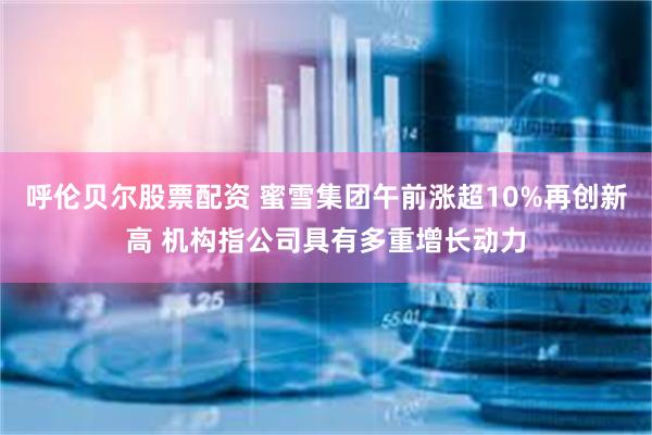 呼伦贝尔股票配资 蜜雪集团午前涨超10%再创新高 机构指公司具有多重增长动力