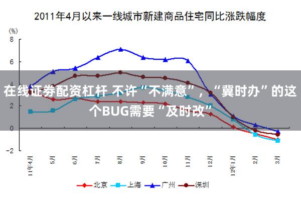 在线证劵配资杠杆 不许“不满意”，“冀时办”的这个BUG需要“及时改”